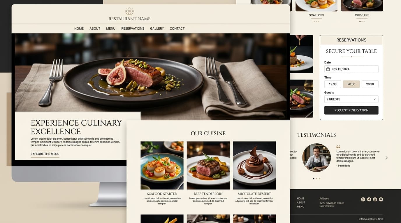 Mockup de Origen Restaurant
